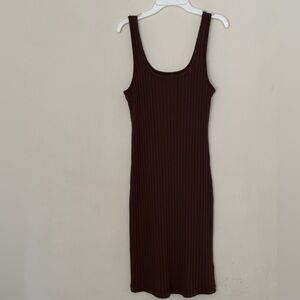Old Navy Elegant Brown Sleeveless Dress Size Medium